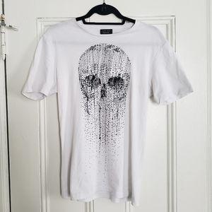 Zara man skull graphic shirt